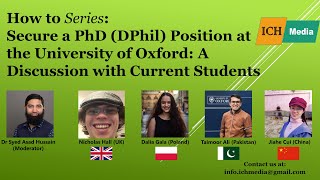 How to secure a PhD DPhil Position at the University of Oxford A Discussion with Current Students [upl. by Cartwright594]