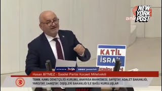 Turkish lawmaker has a heart attack after saying Israel ‘will suffer the wrath of Allah’ [upl. by Sairu]