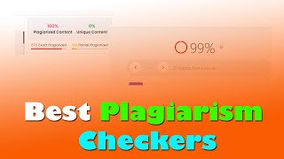 Top 5 Best Plagiarism Checkers 2024  Accurate amp Free Tools Reviewed [upl. by Rehpotsirhc420]