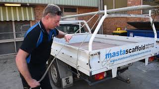 ROPE TYING  How To Tie a Trucker Knot  Masta Scaffold Melbourne [upl. by Nallad]