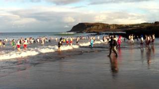 New Years Day swim at Culdaff Bay  2012 [upl. by Notsnarc]