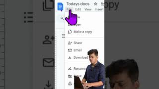 How to convert google docs in pdf shortsvideo googledocstutorial [upl. by Salena839]