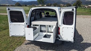 VW Caddy Aménagé  Camping Box  Aménagement amovible pour Van Aménagé 😋😎 [upl. by Yroj]