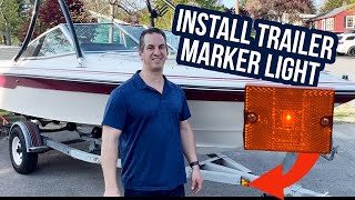 How To Install Marker Lights On Trailer [upl. by Euqininod]