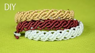 DIY Wavy Macrame Bracelets [upl. by Xantha]