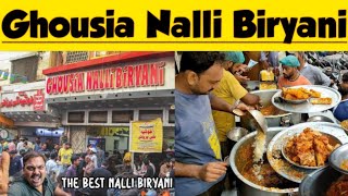 Ghousia Nalli Biryani  Zaiqa Asa Log Dor Dor Say Anay lagay  Street Food Of Karachi Nalli Biryani [upl. by Edlin]