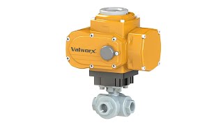 Valworx Explosion Proof Stainless 3Way TPort Ball Valves Positioner [upl. by Velda]