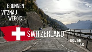 BrunnenVitznauWeggis  Switzerland  Driving Tour  4K [upl. by Petunia437]