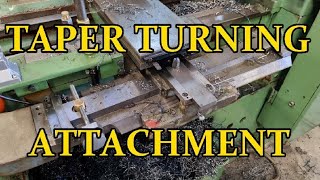 Centre Lathe Taper Turning Attachment In Use [upl. by Leacim876]