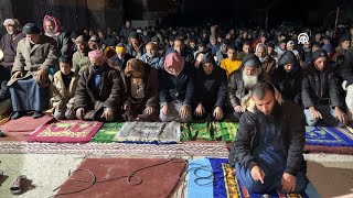 RAFAH  First Taraweeh prayers in Gaza Strip [upl. by Hnil]