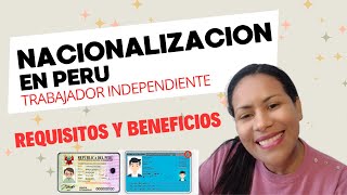 DNI Peruano por ser TRABAJADOR INDEPENDIENTE [upl. by Orvas]