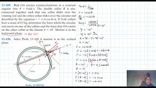 13–109 Kinetics of a Particle Force and Acceleration Chapter 13 Hibbeler Dynamics Benam Academy [upl. by Eizzil486]