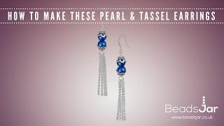 Learn How To Create These Pearl amp Tassel Earrings [upl. by Messing64]