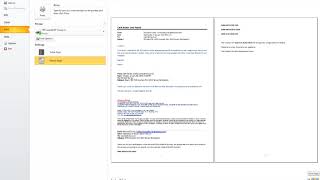 Microsoft Outlook 2010 Mastering Video 29 Print Emails [upl. by Genet]