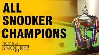 ALL Snooker World Champions 19762022 [upl. by Anead]