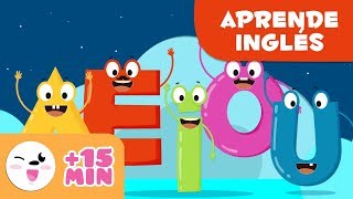 Aprende las vocales en inglés  Vídeos en inglés para niños [upl. by Pantin]