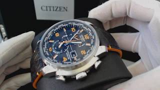 Mens Citizen Eco Drive Limited Edition World Time A T Atomic Watch AT9010 28F [upl. by Rednasyl]