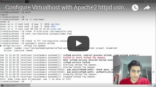 Configure Virtualhost with Apache2 httpd using vsftpd on Redhat RHEL7 [upl. by Flinn]