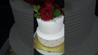 Naye design mein anniversary ka cake kaise banaen [upl. by Aicnelev]