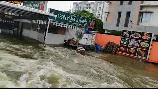 Nandhivaram lake over flow Guduvanchery urapakkam flood GST Road Akshaya apartment opposite [upl. by Ayortal965]