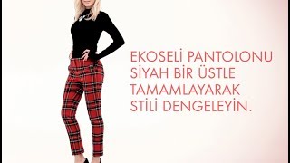 Nasıl Giyilir 1 Ekose Pantolon 2 Stil [upl. by Airan]