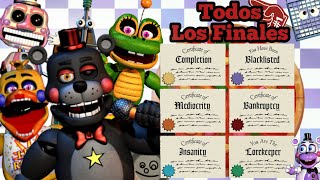 Como Conseguir Todos Los FinalesCertificados De FNaF 6 Compilación [upl. by Franz]