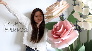 DIY Giant Paper Rose for Backdrops [upl. by Slinkman]