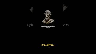 Great stoic qoute of Arius Didymus  stoicqoutes shorts [upl. by Hollis]