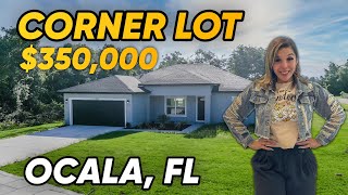 New Home Tour 2024 Movein Ready Home in Ocala Florida on LARGE Lot and NO HOA [upl. by Ardnalahs]