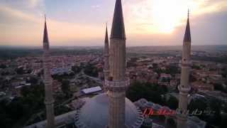 Selimiye Mosque Edirne Turkey aerial views [upl. by Haven]