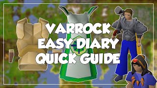 Varrock Easy Diary Quick Guide  Old School RunescapeOSRS [upl. by Elysha]