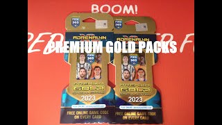 2 NEW PANINI PREMIUM GOLD PACKS ADRENALYN XL FIFA365 2023 6 GOLD LE CARDS amp 2 PREMIUM [upl. by Oscar486]