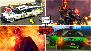 ALL LIMITED TIME HALLOWEEN CONTENT IN GTA ONLINE Halloween Update Vehicles Events amp MORE [upl. by Eseyt165]