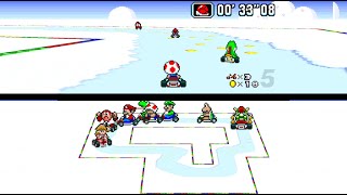 Super Mario Kart Hack Limited 5  in HD 169  SNES  bsnes [upl. by Gery414]