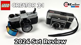 LEGO Creator 3 in 1 Retro Camera Review 2024 Set 31147 [upl. by Mairim]