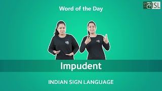 Impudent Adjective  Word of the Day [upl. by Letch]