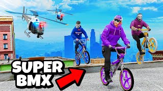 Super BMXs Escape Cops In GTA 5 RP [upl. by Halilad]