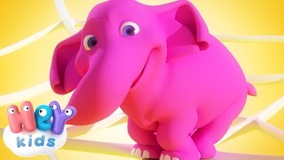 Un Elefante Se Balanceaba  Canción Infantil  HeyKids [upl. by Gayner]