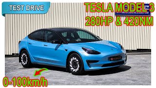 Part 12  Tesla Model 3 RWD 280hp 420nm  Malaysia POV Test Drive CC Subtitle [upl. by Ewer442]