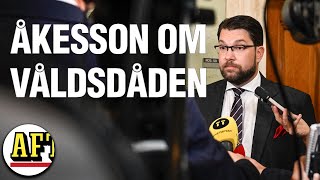 Jimmie Åkesson SD om våldspiralen i Sverige ”Helt absurt” [upl. by Nyrad]