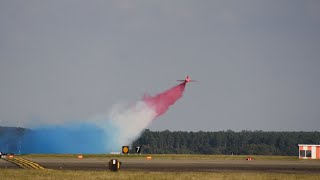 British red arrows departing RAF mildenhall special salute to the base on departure from Red 10 [upl. by Amalbena]