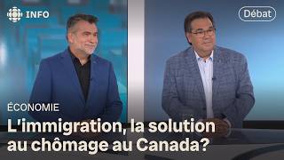 Immigration temporaire au Canada ralenti  débat entre le patronat et le syndicat  Zone économie [upl. by Annuhsal]