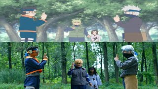 Kakashi vs Obito Anime vs Live Action By 翻拍小分队 Remake Squad fanpaixiaofendui [upl. by Anilave]