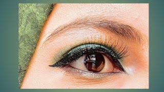 Green Eyes Look  Makeup  Eye Makeup 👁️ [upl. by Debor]