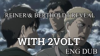 quotReiner and Bertholdts Trasformationquot but with 2Volt  Attack on Titan OST Change  ENG DUB [upl. by Meng]