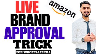 Live Brand Approval For Amazon Wholesale FBA  Gett Brand Approval For Amazon Wholesale Fba [upl. by Ylreveb]