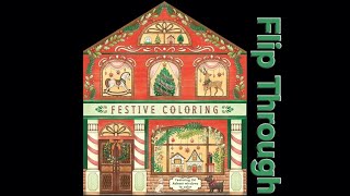 Festive Coloring Book Featuring 24 Holiday Storefronts to Color by IglooBooks [upl. by Stutman]