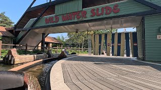 Wild Water Slide Onride Bobbejaanland  Lichtaart Belgium  Herbst 2024 Belgien 🎡4KUHD [upl. by Charleen548]