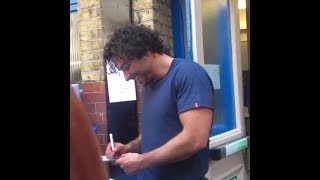 Aidan Turner at Noël Coward Theatre Stage Door [upl. by Grey]