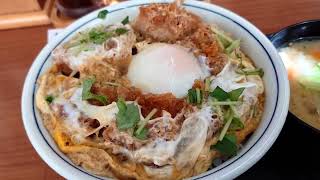 かつやの特カツ丼と、とん汁小 [upl. by Oliviero]